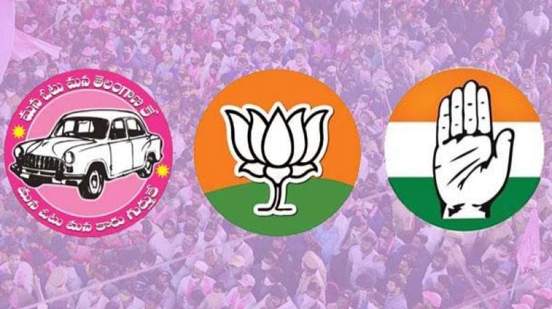 brs,bjp,congress