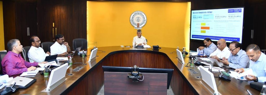 ap cm chandrababu review on investment summit